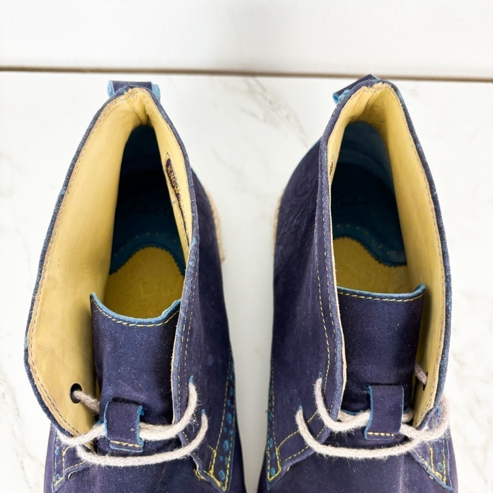 Robert Graham Men's Navy Blur Kamiko Chukka Boot Sz 12 - Picture 10 of 12